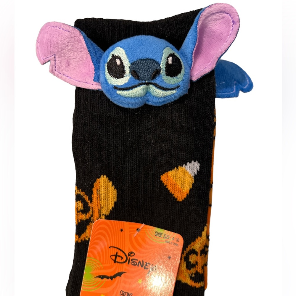 Disney Stitch Halloween Crew Socks 2 pack